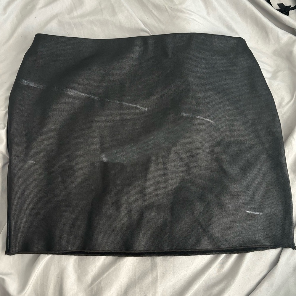 Zara Leather Mini Skirt